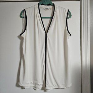 Calvin Klein Sleeveless Blouse/Shell Size L